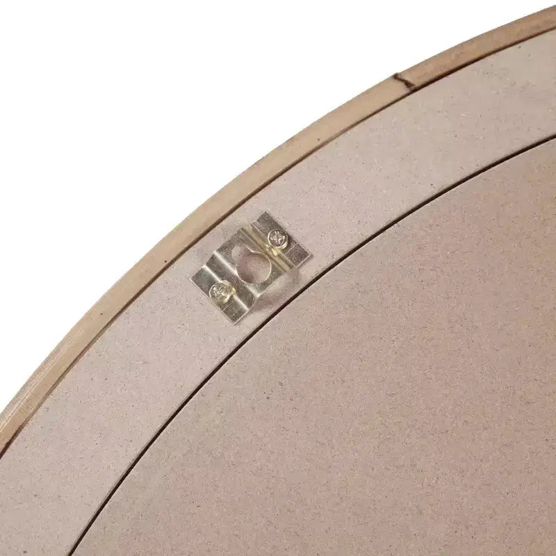 Natural Rattan Round Wall Mirror – Handwoven, Nautical Decor, No Assembly Required