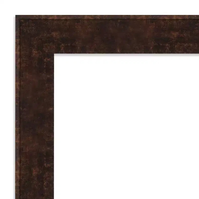 40" x 28" Non-Beveled Mottled Bronze Narrow Wall Mirror