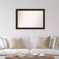 Miroir mural étroit en bronze moucheté, sans biseau, 101,6 cm x 71,1 cm