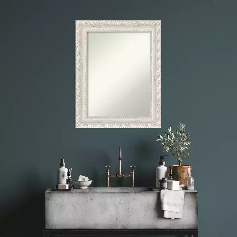 Miroir mural en bois 24" x 30", rectangulaire moderne, aucun assemblage requis