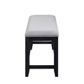 Yves Counter Bench Rubbed Charcoal - Steve Silver Co.