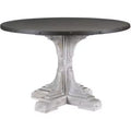Boraam Serrano Round Dining Table Whitewash/Dark Brown