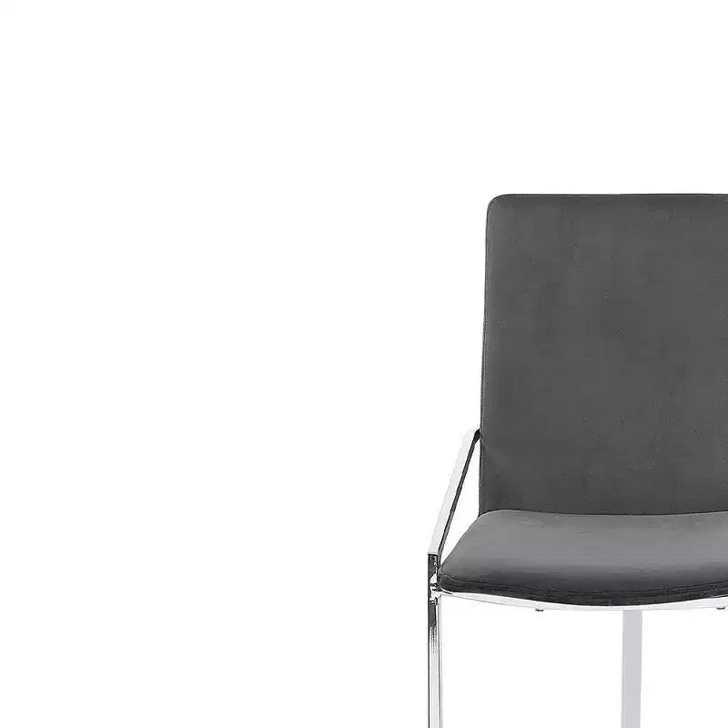 20" Accent Chair: Chrome Metal Frame & Luxurious Velvet