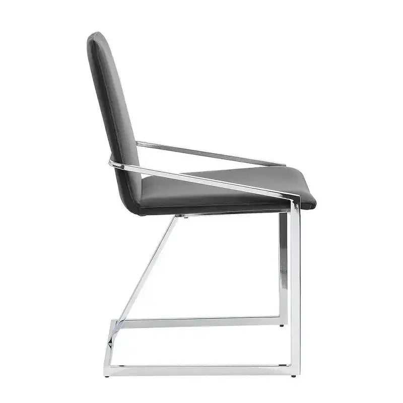 20" Accent Chair: Chrome Metal Frame & Luxurious Velvet