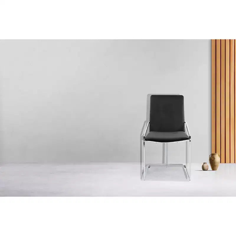20" Accent Chair: Chrome Metal Frame & Luxurious Velvet