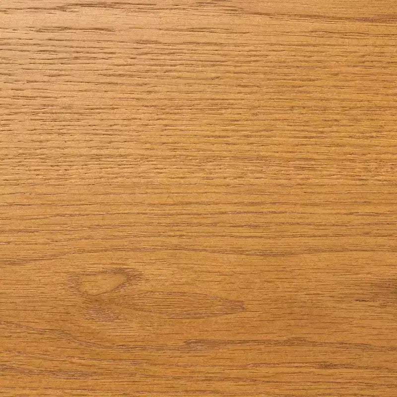 Oak Brown Square Nightstand with Drawer and Lower Shelf