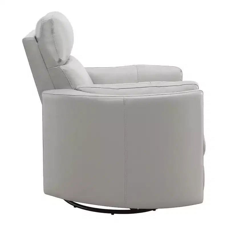 Fauteuil inclinable planeur 40" - Cuir gris, inclinaison moelleuse à 150°, aucun assemblage requis