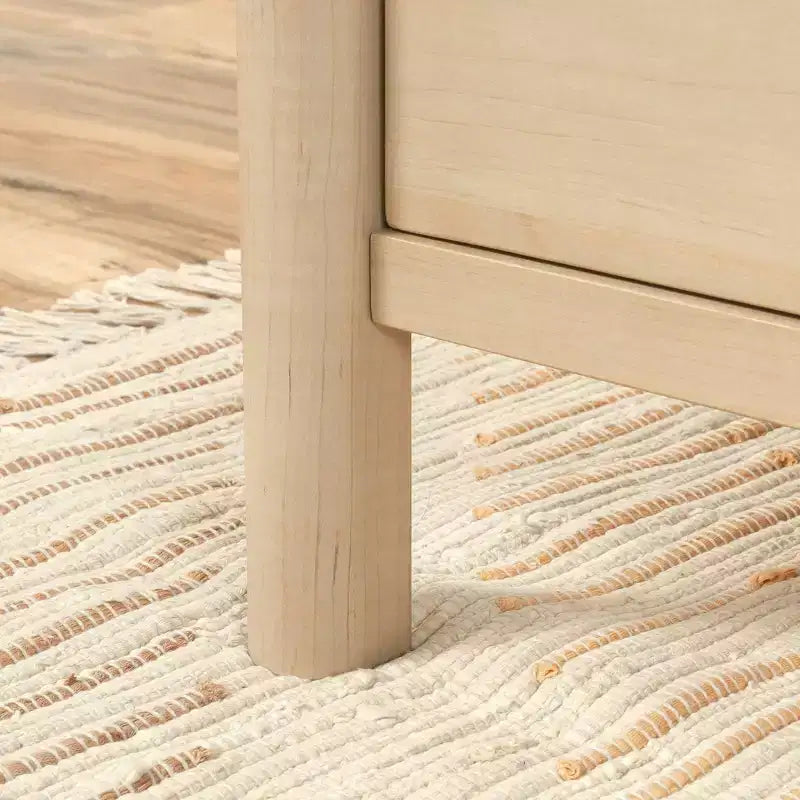 Bureau de direction en érable naturel avec rangements et tiroir à clavier