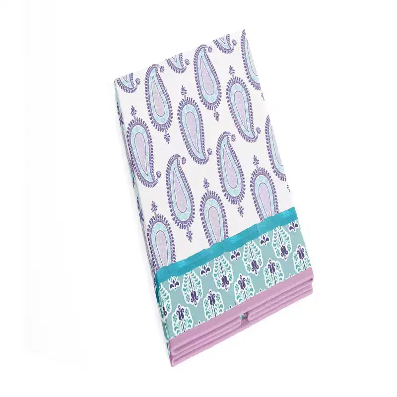 Aqua/Lilac/Purple Collapsible Laundry Hamper