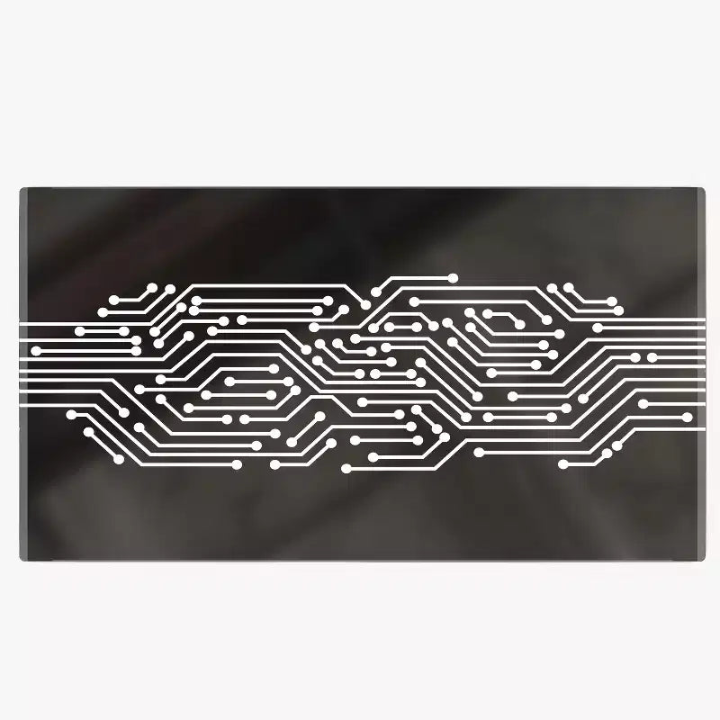 Bureau de jeu à LED à couleur changeante inspiré d'une carte de circuit imprimé avec télécommande filaire