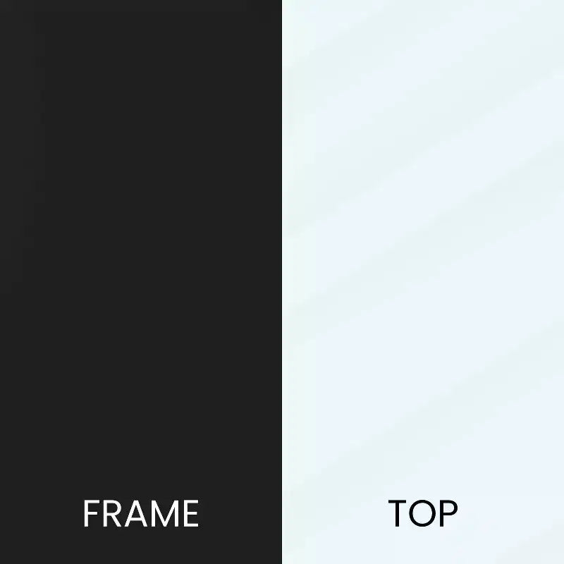 Table d'appoint de salon en verre avec piètement en métal entrecroisé