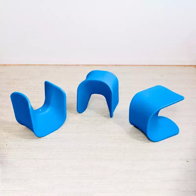 Tabouret Hauteur d'Assise 35,5-38,4 cm, Assise Flexible, Lot de 2