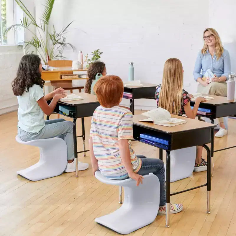 Tabouret Hauteur d'Assise 35,5-38,4 cm, Assise Flexible, Lot de 2
