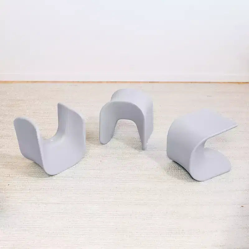 Tabouret Hauteur d'Assise 35,5-38,4 cm, Assise Flexible, Lot de 2