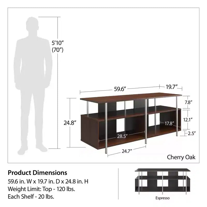 Espresso TV Stand for TVs up to 69"