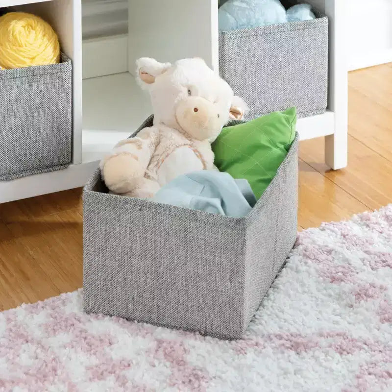 Children's Bookshelf & Toy Storage with Fabric Bins