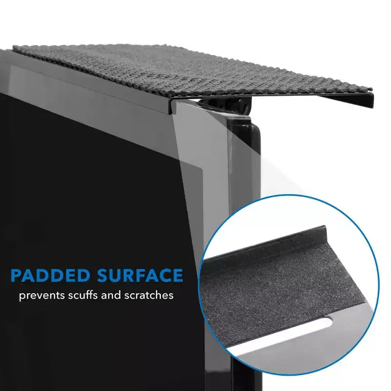 Étagère murale au-dessus de la télévision | Étagère supérieure d'écran réglable pour décodeur et appareil de diffusion en continu | Plateforme antidérapante de 30,5 cm de large | 6,2 kg