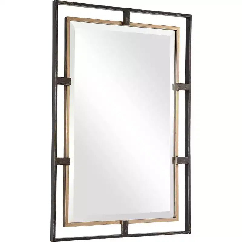 Distressed Bronze 22 x 32 Rectangular Wall Mirror