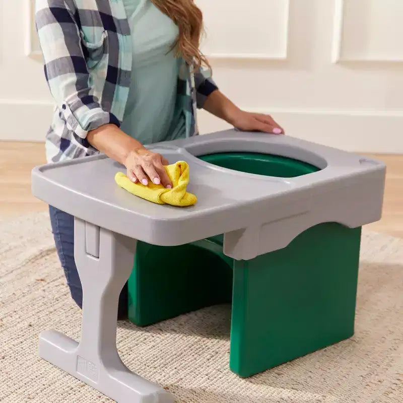 Fixation de bureau pour chaise cube, mobilier enfant, gris clair