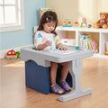 Fixation de bureau pour chaise cube, mobilier enfant, gris clair
