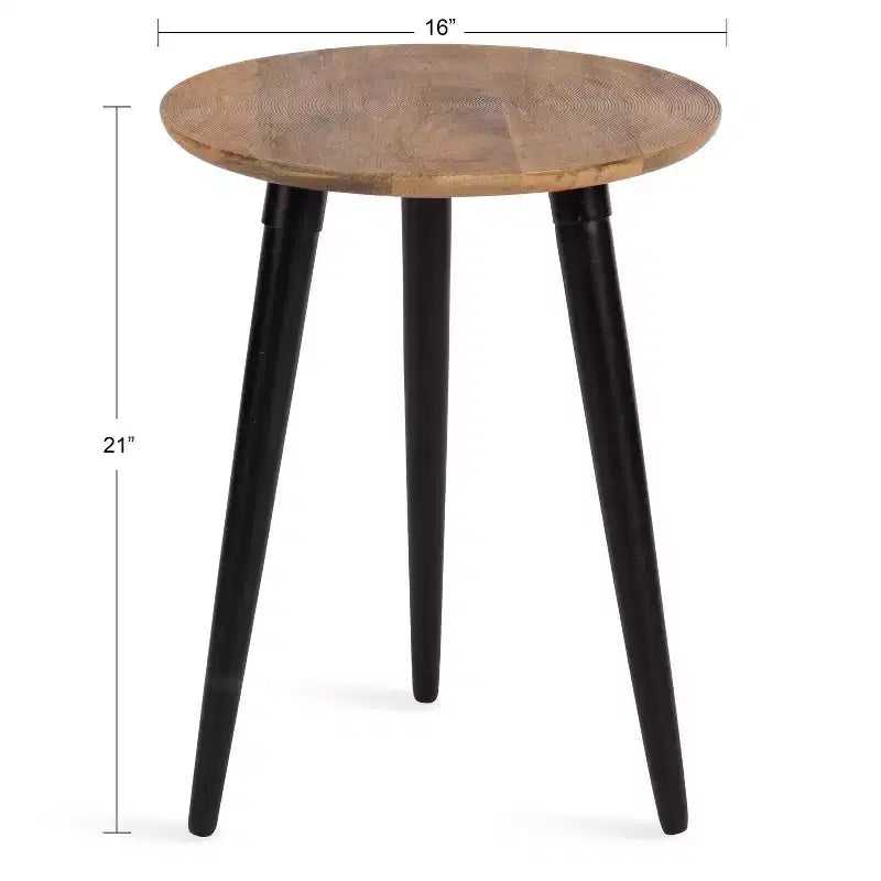 Round Side Table with Tripod Legs