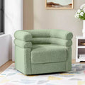 Fauteuil tonneau pivotant moderne avec coussin