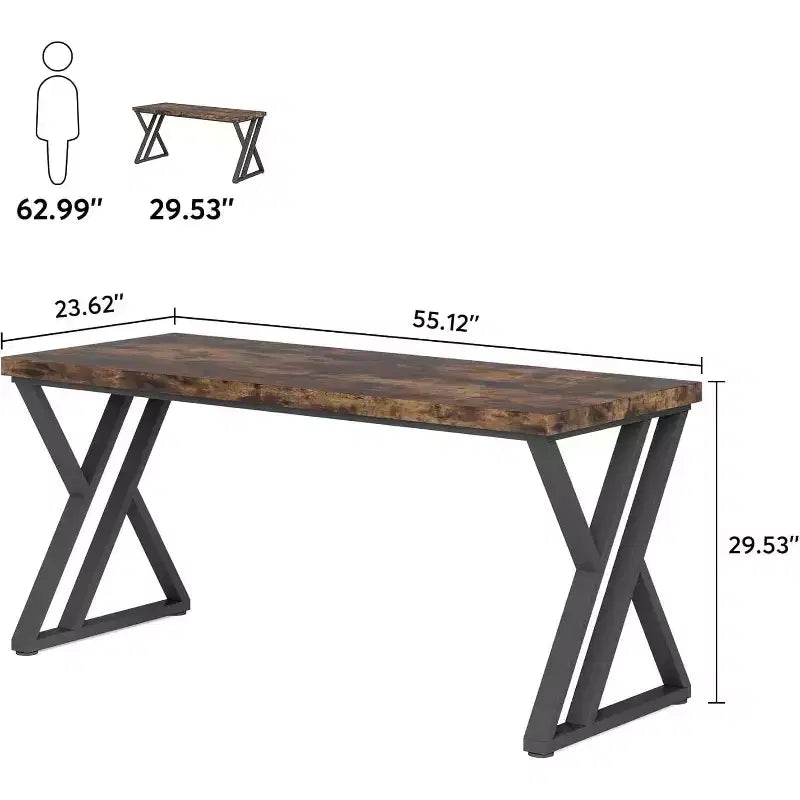 Bureau d'ordinateur de 140 cm