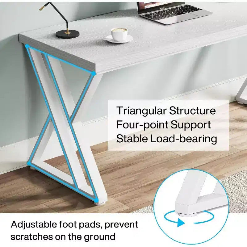 Bureau d'ordinateur de 140 cm