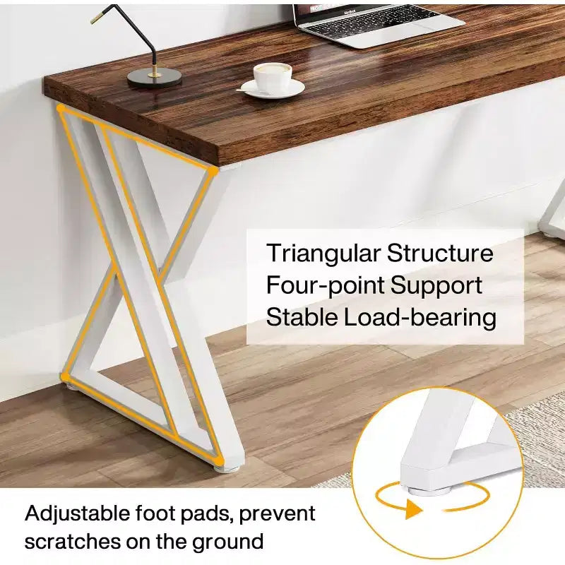 Bureau d'ordinateur de 140 cm