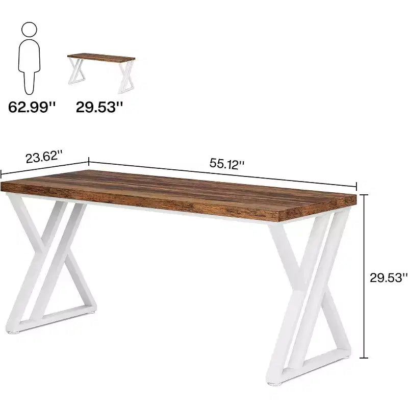Bureau d'ordinateur de 140 cm