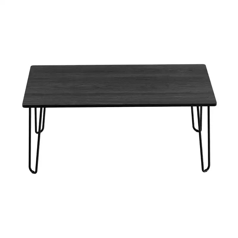 Modern Coffee Table with Hairpin Legs – Industrial Woodgrain-Look & Steel Living Room Furniture