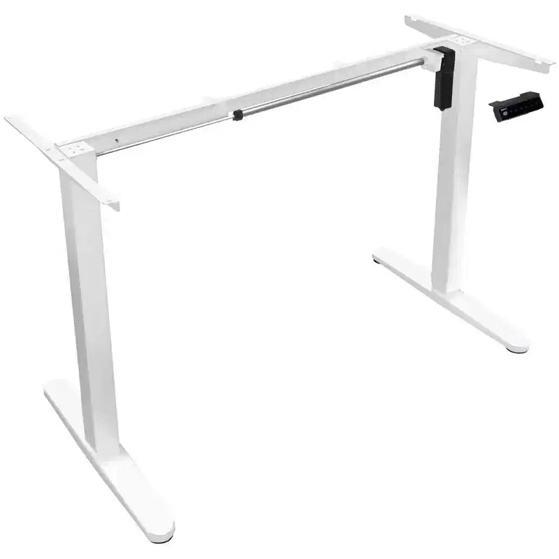 Mount-It! Single Motor Electric Standing Desk Base, White