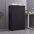 42 Metal Storage Cabinet with Locking Doors,Folding Filing Storage Cabinet with Adjustable Shelf,Lockable Storage Cabinet for Office Garage