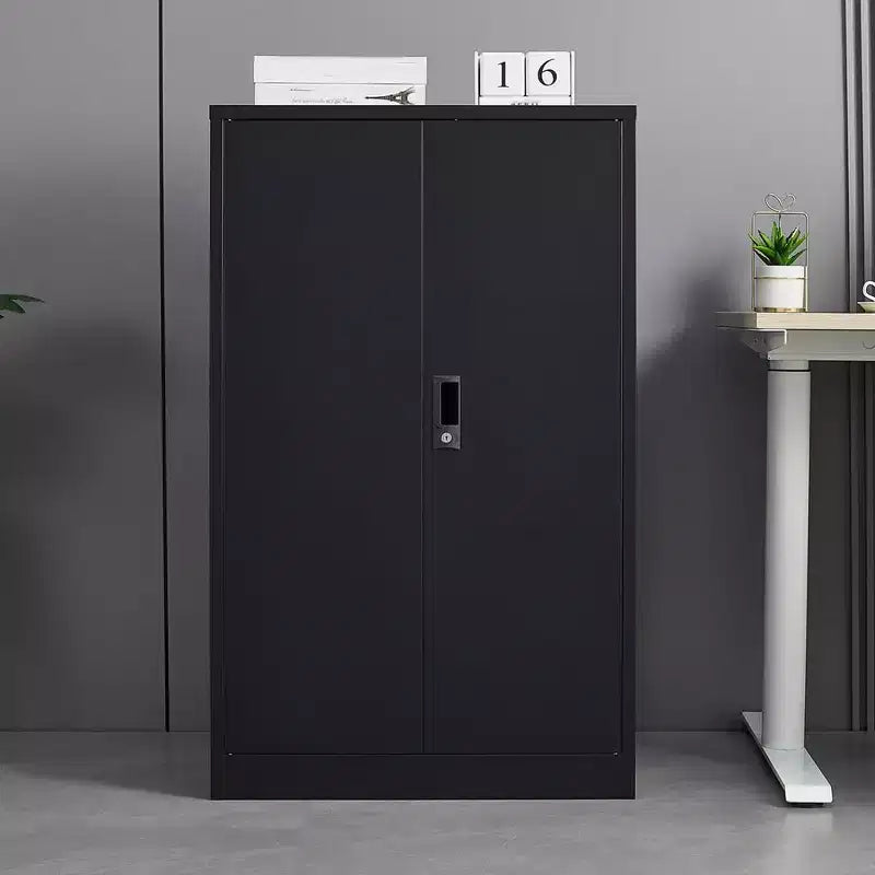 42" Metal Storage Cabinet with Locking Doors and Adjustable Shelves